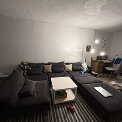 IKEA Soderhamn Gray Sofa 4 Piece Set With Ottoman ( Washable Covers) 