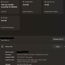 Razer Blade 16 Gaming Laptop