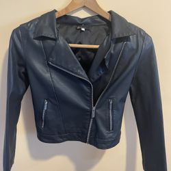 Girls 12/13 Lather Jacket Contemporary Style 