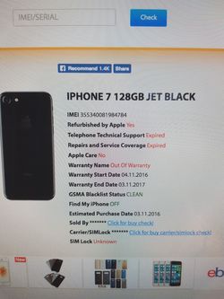 Apple iPhone 7 128 Jet Black unlocked