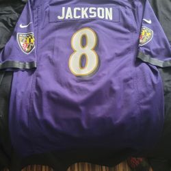 Lamar Jackson On Field Jersey 100%AUTHENTIC  SZ LG $75
