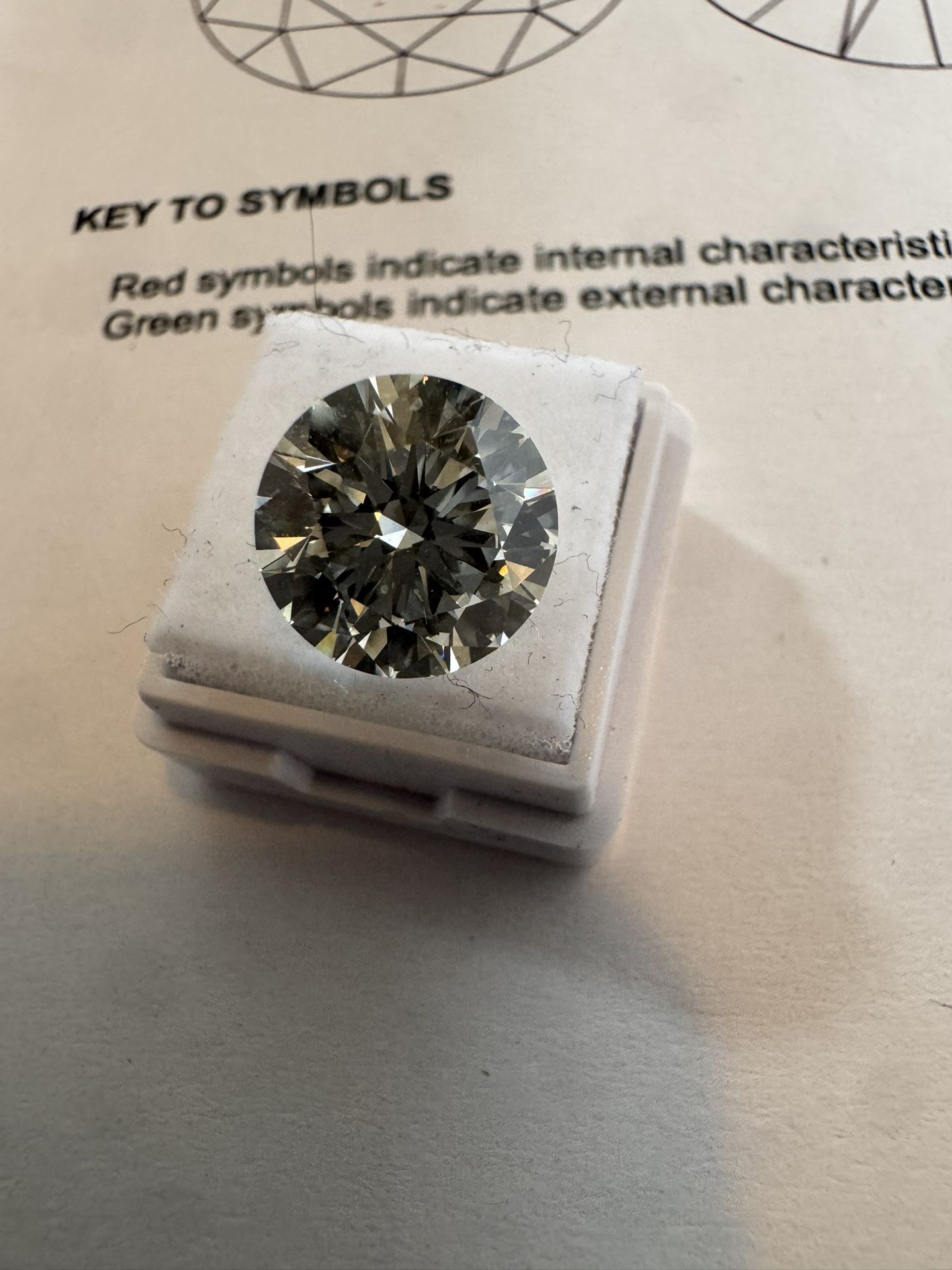 IGI Loose 3.34ct round Brilliant Diamond
