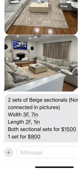Two set of sectional couches