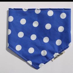 Blue Polka Dot Dog Bandana | Cat Bandana