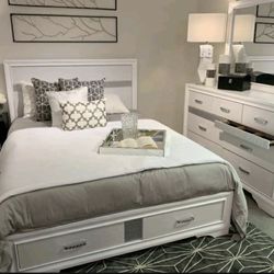 New 4pc Bedroom Set In Box Buy Now Pay Later $39 Down No Credit Needed 