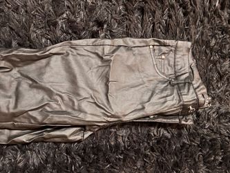 Black Faux Leather Pants
