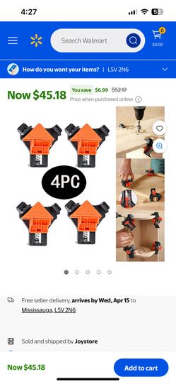 Tool Adjustable Angel Clips 90degree NEW