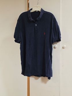 U.S. Polo Assn. Navy Short Sleeve Polo with Red Logo