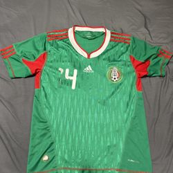 Adidas Mexico 2011 Home Jersey #14 Chicharito Hernández Green Climacool Men’s S