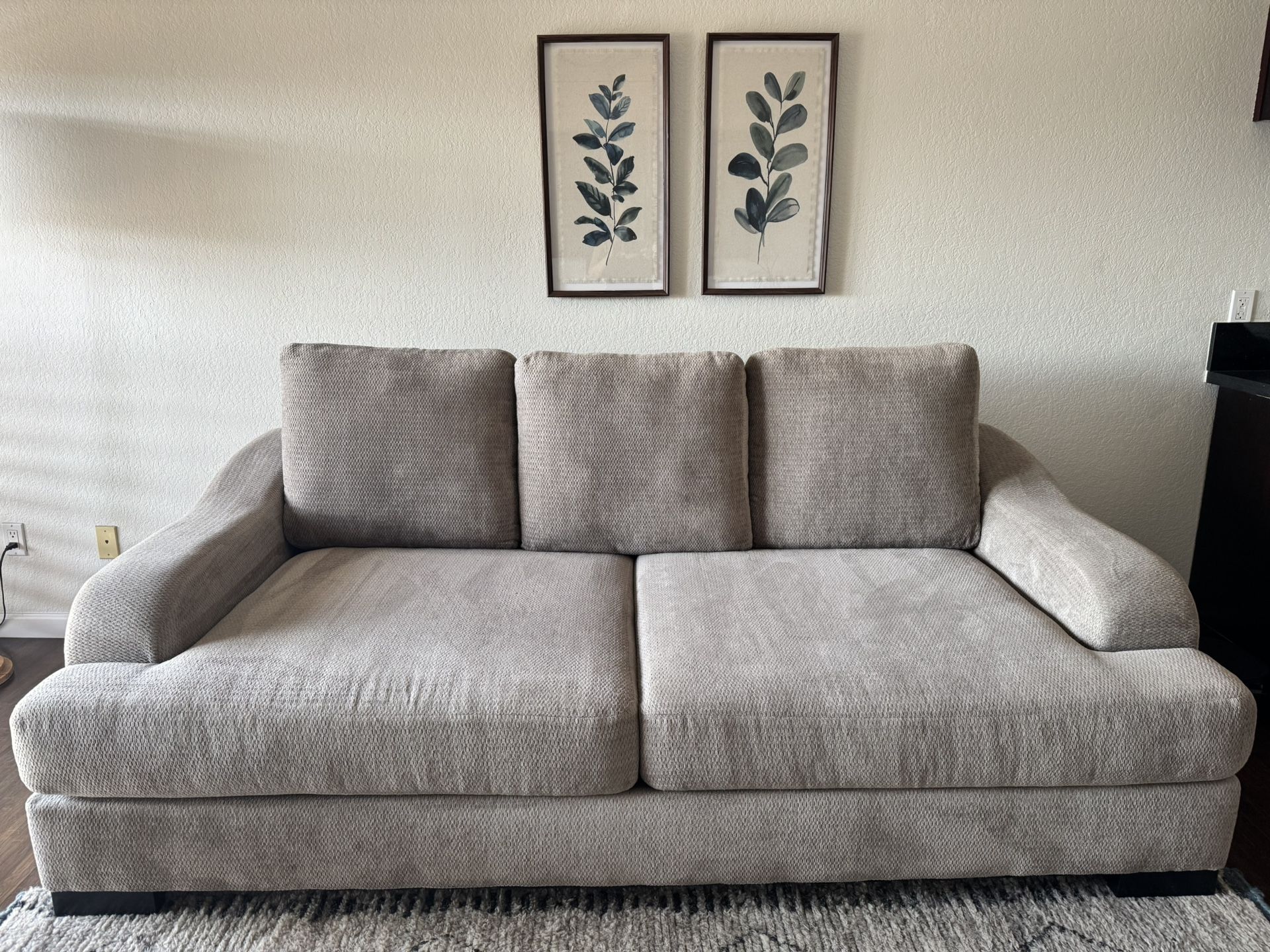 🛋️ Modern Sofa + Armchair + 2 Coffee Tables Set 