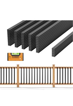 Cammoo 55-Pack 32-Inch Black Aluminum Deck Balusters