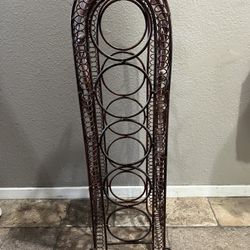 5-bottle wine metal rack 24" tall