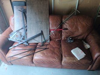 Couch And Workout Equipment 