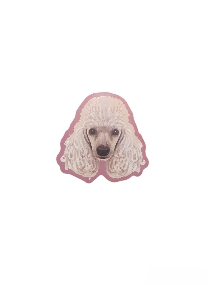 Poodle Dog Sticker 
