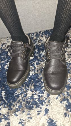 Men's Dr. Marten's Dark Brown Pebble Leather Oxford Shoes Size 11