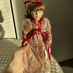 Vintage Porcelain Doll 