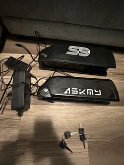 Askmy & S9 E-Bike Battery Pack with Charger and Keys