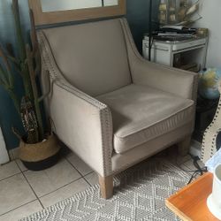 Cream Beige Armchair