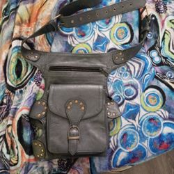Genuine Leather Holster Style Leg Bag