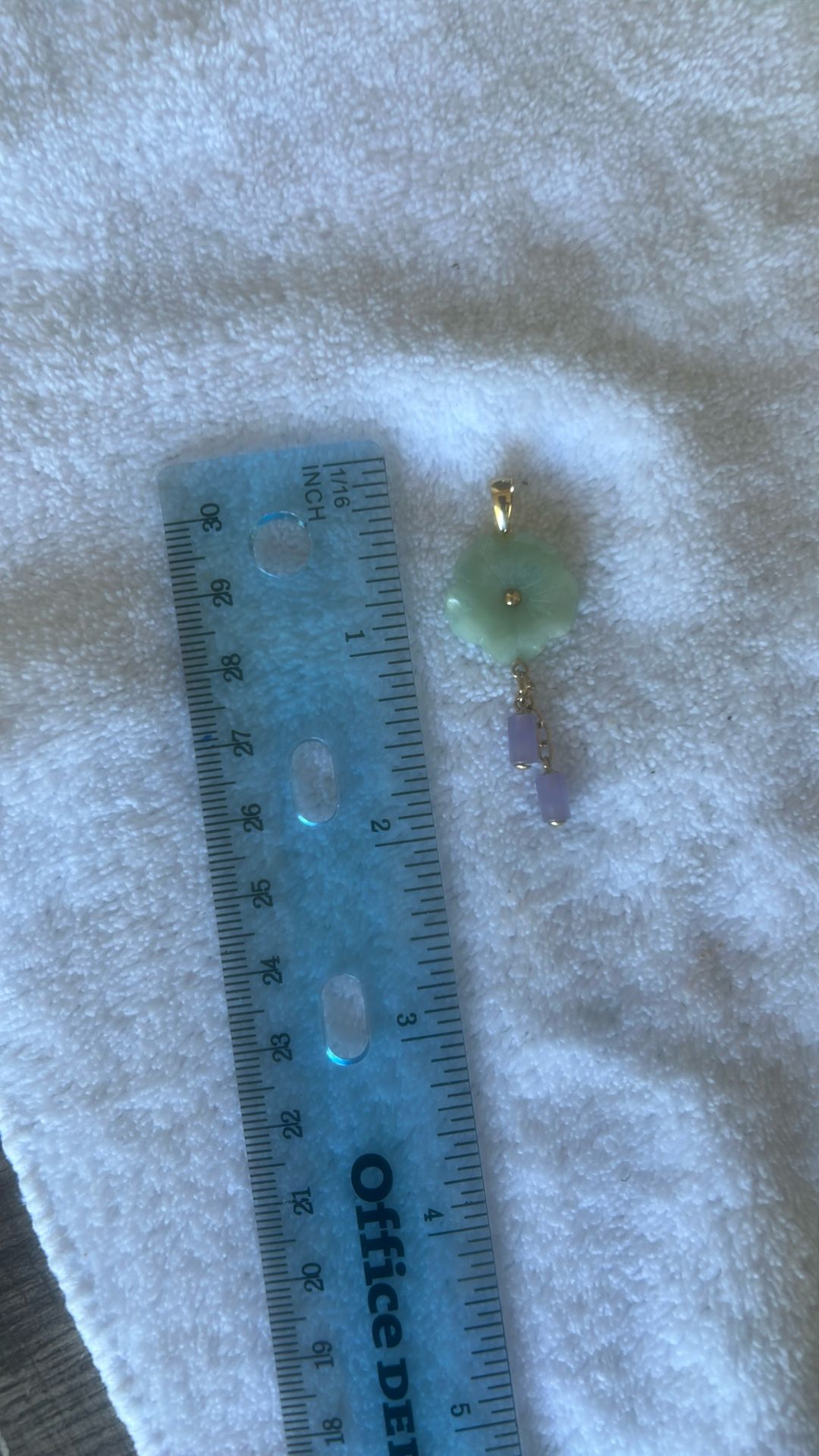 Jade Flower Pendant