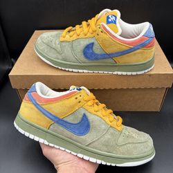 Size 7.5 - Nike SB Dunk Low Premium Puff N Stuff Oil Green Blue 2006