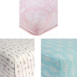 Levtex Crib Fitted Sheet 100$ Cotton NEW