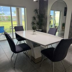 Table and 4 chairs