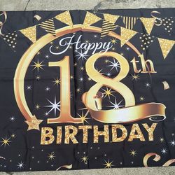 Birthday Banner 18th Birthday 