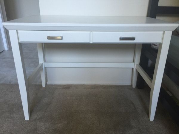 Crate Barrel Paterson White Desk For Sale In Los Altos Ca Offerup