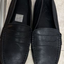 Boys Ralph Lauren Telly Leather Penny Loafer Size 6