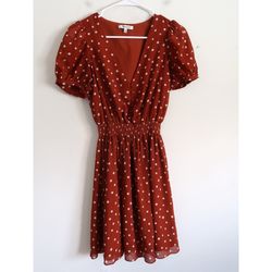 Madewell Auburn Polka Dot Dress - Size XXS