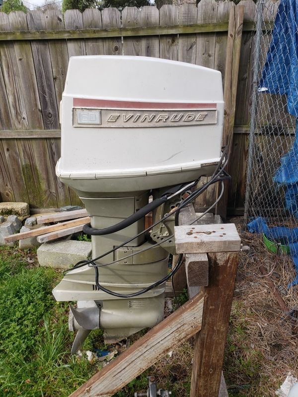 1970 60 hp evinrude with controls and service manual(not currently