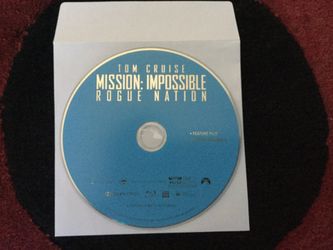 Mission: Impossible-Rogue Nation 2015 Blu-ray Movie in a Disc Envelope
