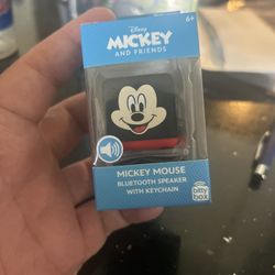 Disney Mickey Mouse Bitty Box Bluetooth Speaker with Keychain. 