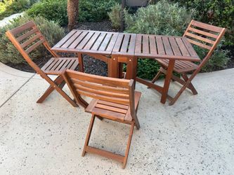 IKEA patio table & 3 chairs