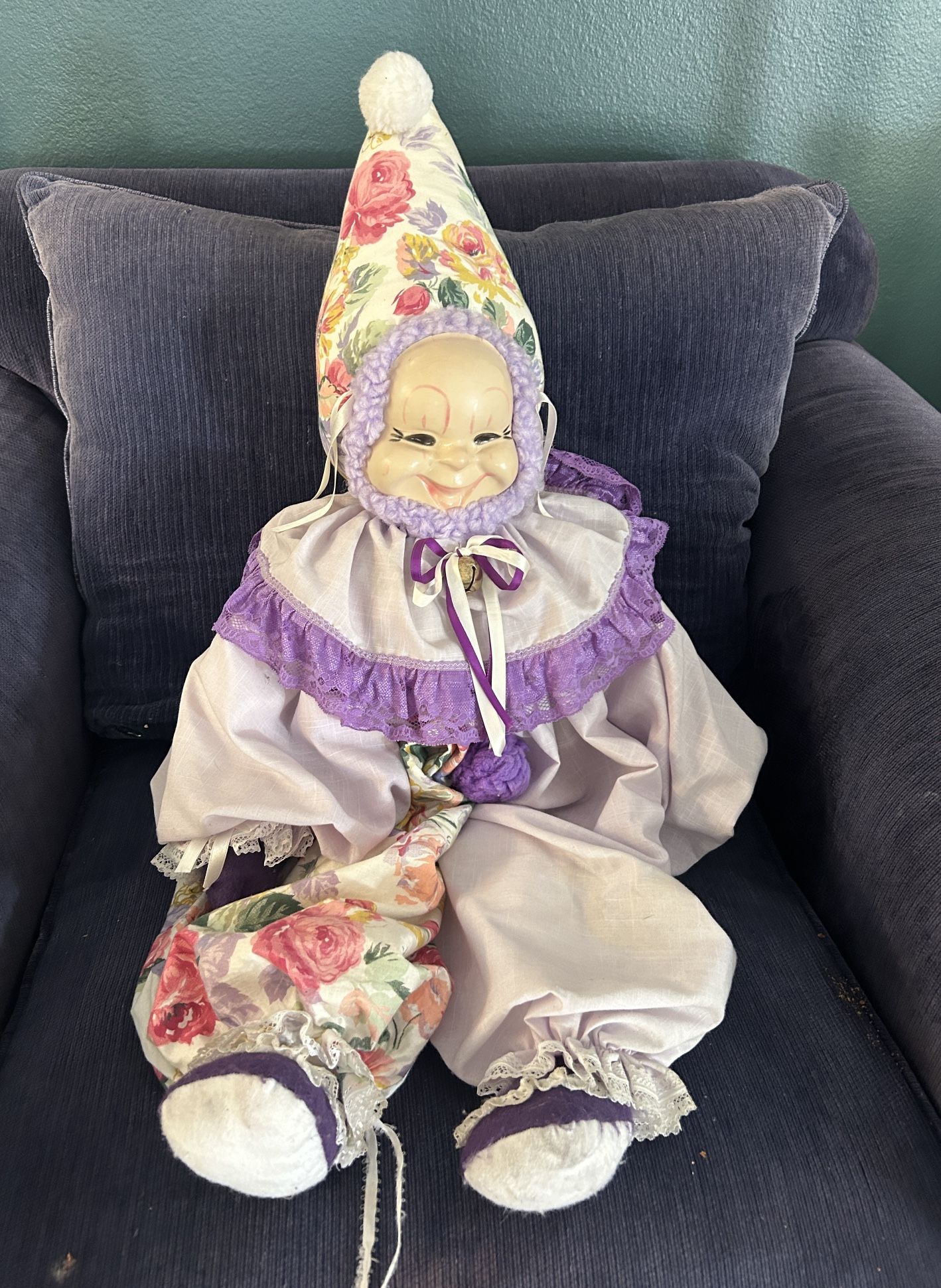 Creepy Clown, Halloween Doll 33”