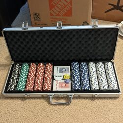 Poker Chip Set 500 Piece Claytec