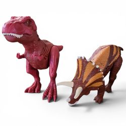 Jurassic World Fallen Kingdom Roarivores Triceratops & TRex Action Figure Mattel