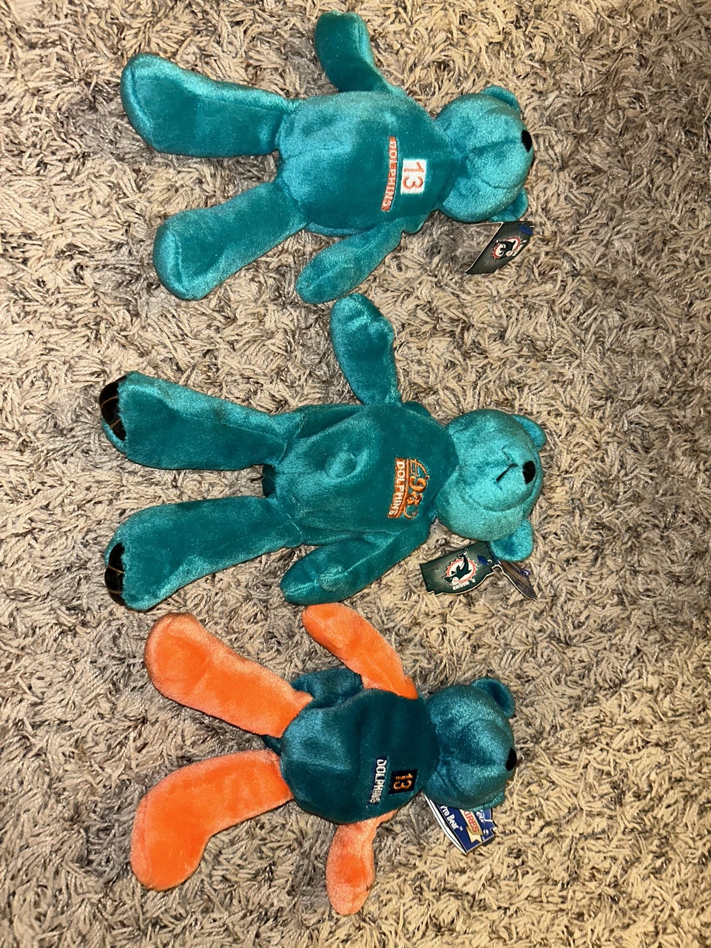 1998 Miami Dolphins Plush Bear Collectibles