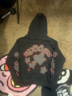 Red and Black Sp5der Hoodie