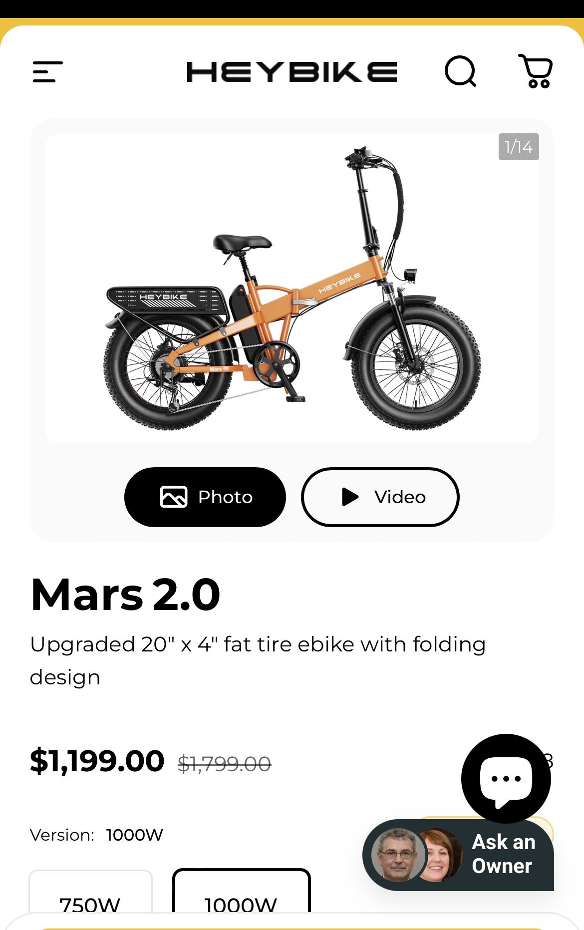 E-bike Mars 2.0