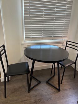 Small Round Dining Table Set with 2 Chairs