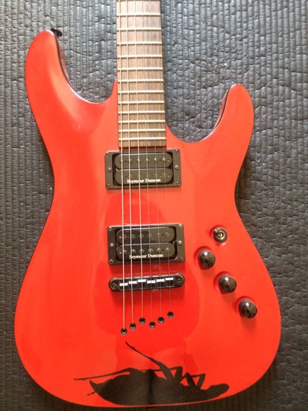 Schecter Guitar: Jerry Horton Diamond Series Limited Edition Papa Roach