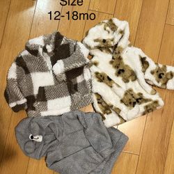 Warm Pullover Hoodies Toddler 12-18mo