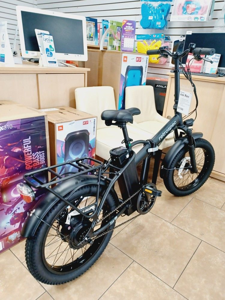 New Retrospec Electric Bike Folding Design 1 Year Warranty (Payment