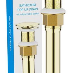 Bachelor Bathroom Pop Up Drain