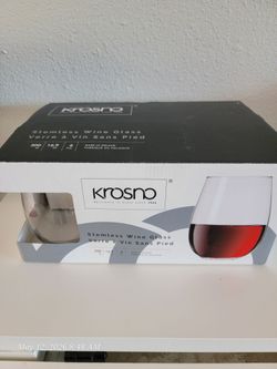 KROSNO, Stemless Wine Glasses