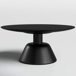Round Black Coffee Table