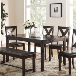 Dining Table Set With Bench 
