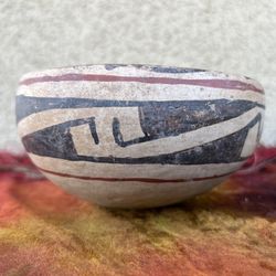 Casas Grande Polychrome Pottery Bowl Antique Native American Mexican 
